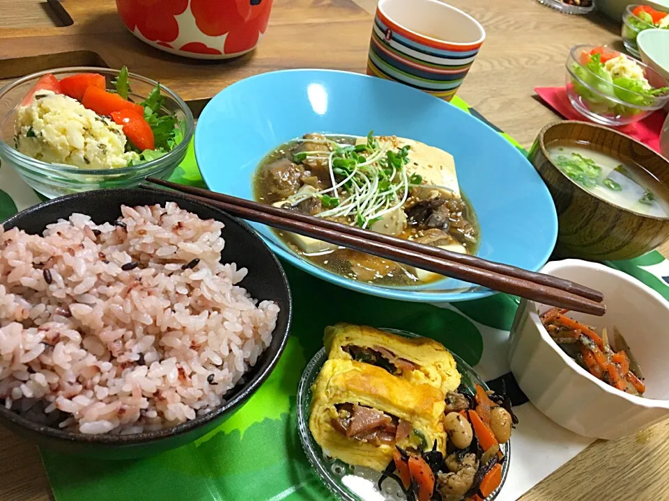 牛すじと豆腐の煮込み定食|kumixさん