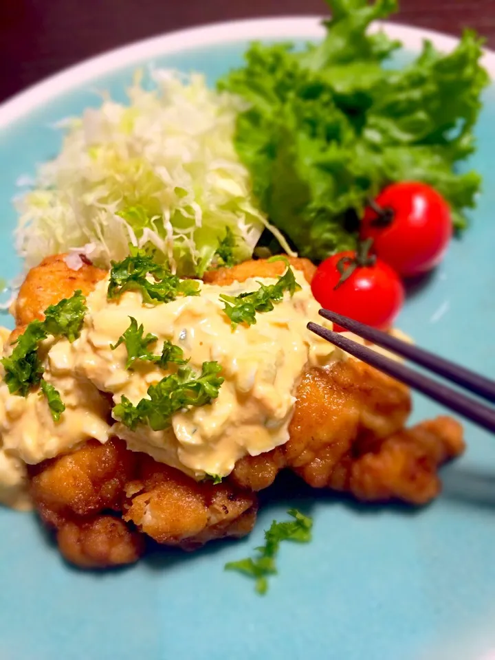 Snapdishの料理写真:るん♪の料理 チキン南蛮！タルタル多めで♪|るん♪さん