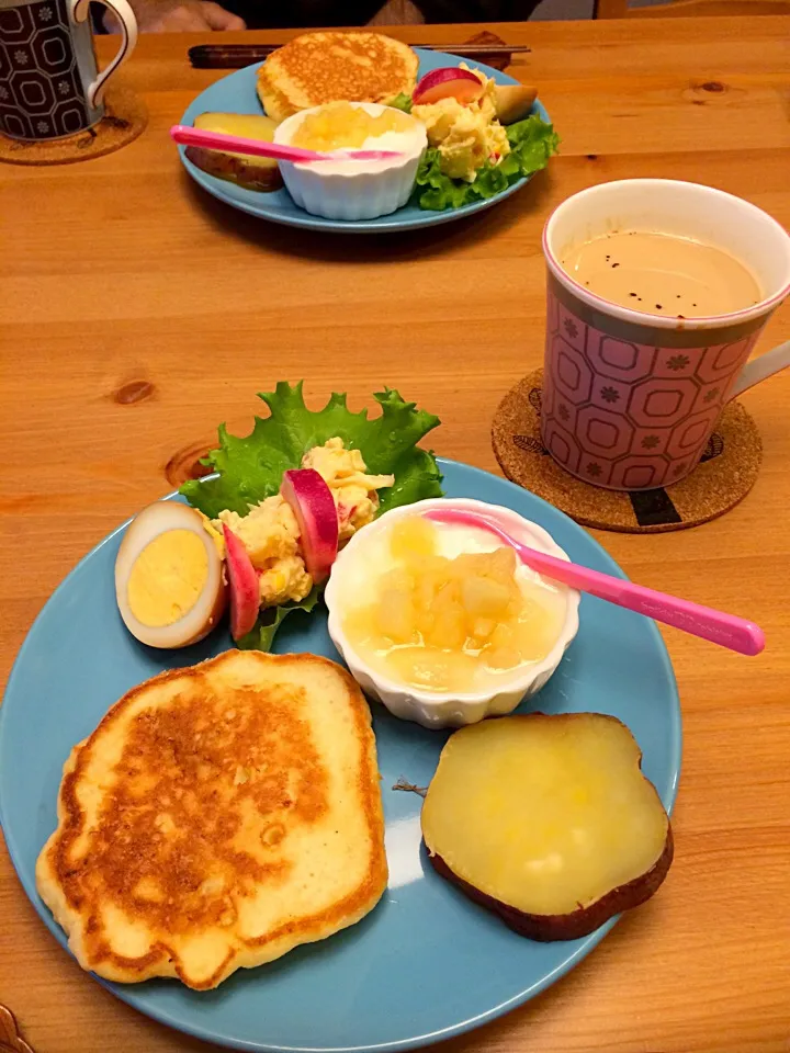 Snapdishの料理写真:10月28日の朝ごはん☀︎|Sanjiさん