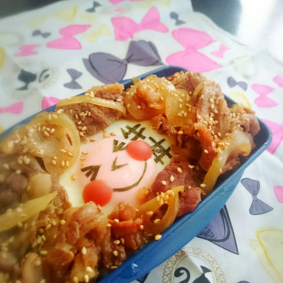 牛丼🐮 #お弁当|𓇼𓆉𝓜𝓪𝓶𝓲𓆉𓇼さん