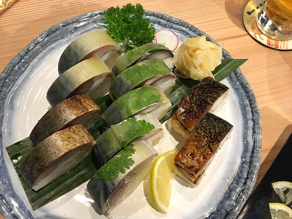 Snapdishの料理写真:Assorted saba sushi @ Sabar|Ong Sor Fernさん