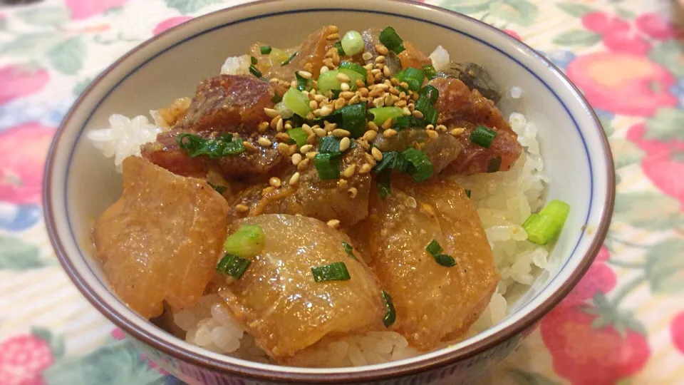 九州大分県名物「りゅうきゅう丼」😋🐟🐟|アライさんさん