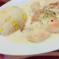 鶏肉とキノコのクリーム煮♡|おみそさん