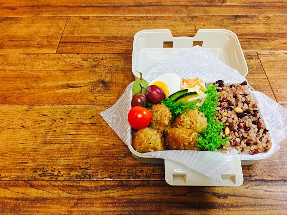 唐揚げのハニーマスタード弁当🍴|かこ*♪さん