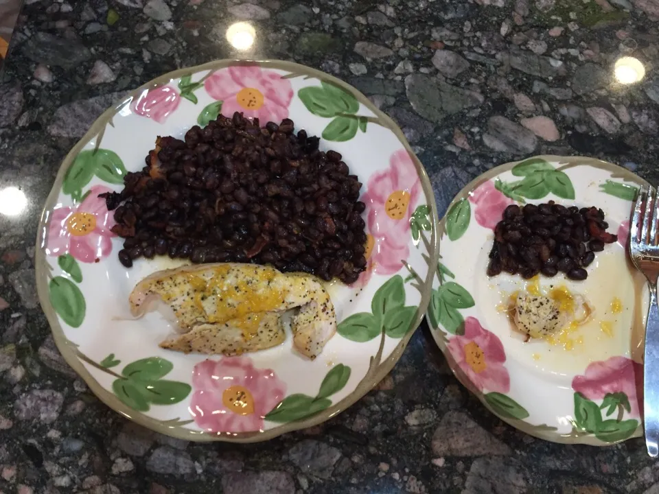 Roast Chicken in a Brandy Citrus Sauce with Southern Style Black Beans|Ziye Linさん