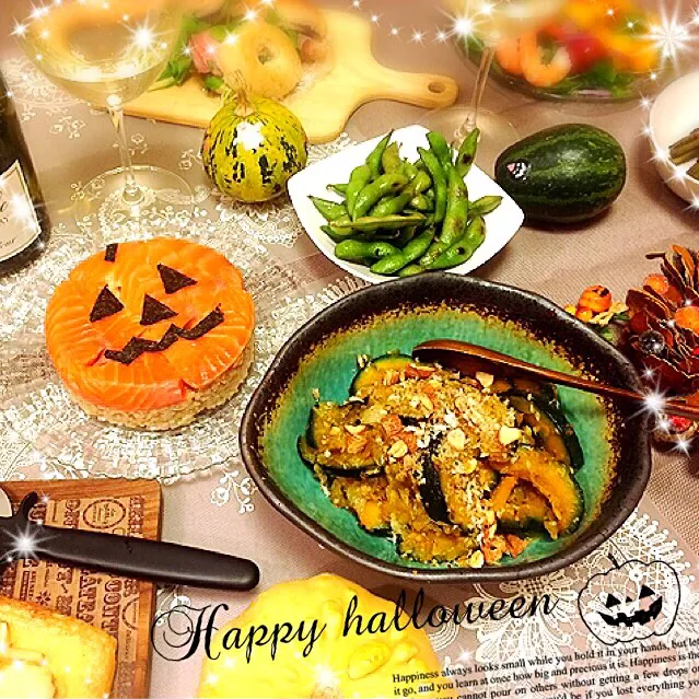 Tomokoちゃんの🎃うちの簡単パンプキンマリネ💛💚でハロウィンパーティー🎃|桜央里さん