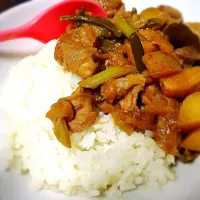 フィリピン料理 adobo   ニンニクの芽入り😊   #adobo|Maria Carlota Manioさん