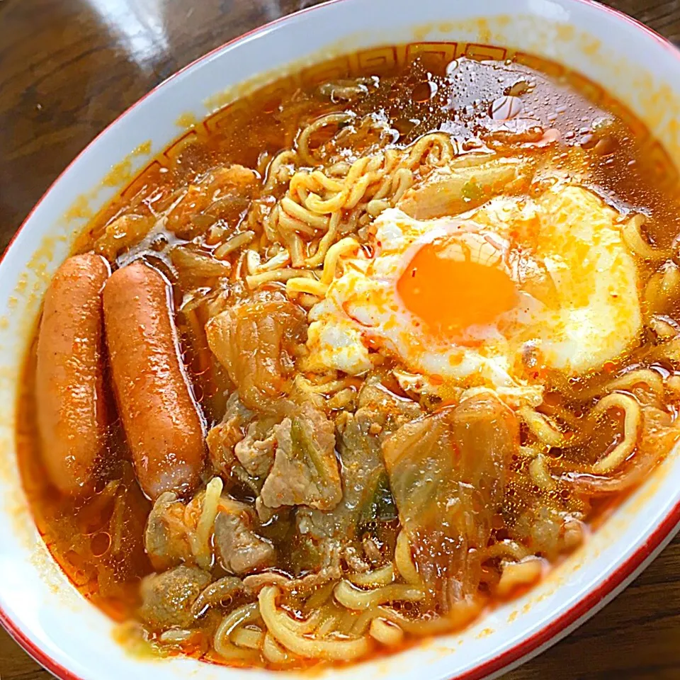 キムチラーメン🍜マルちゃん正麺|みなさん