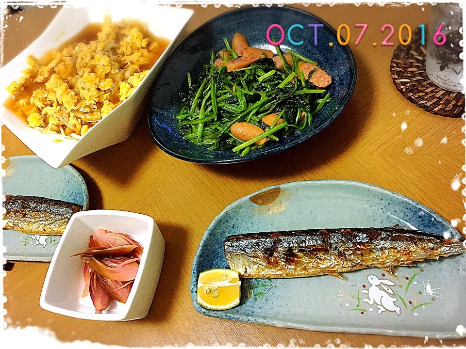 10/7の夕ご飯🍴|みきぴょん♪さん