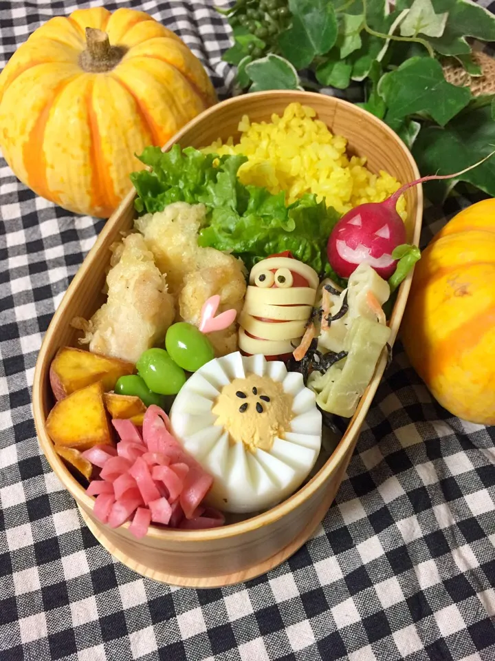 ハロウィン弁当
〜黄飯&とり天〜|サリーさん