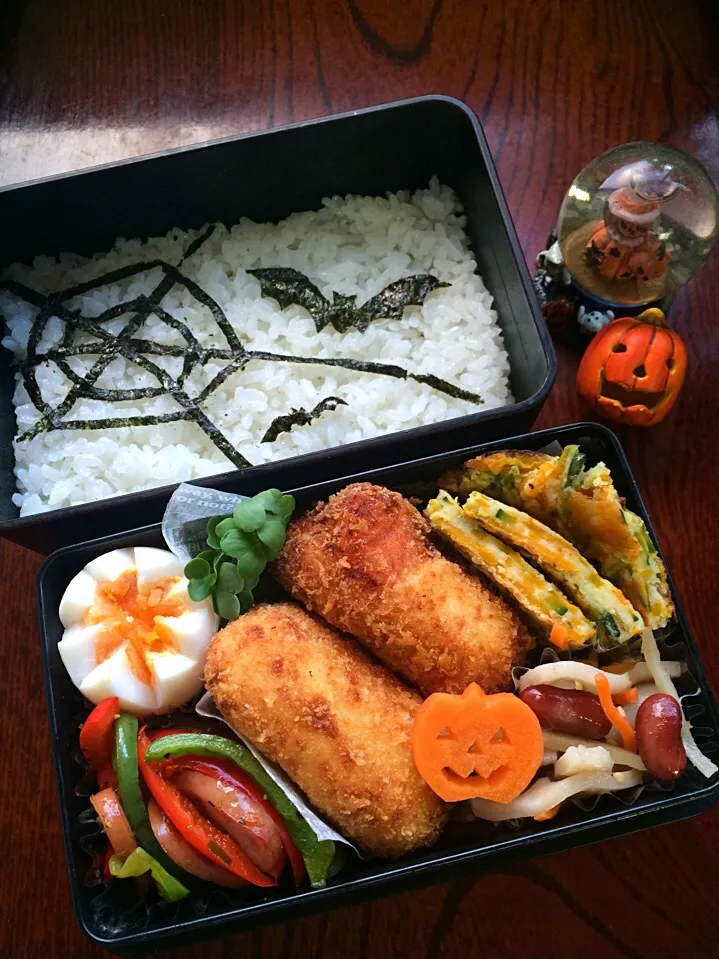 カニコロハロウィン弁当|二キィさん