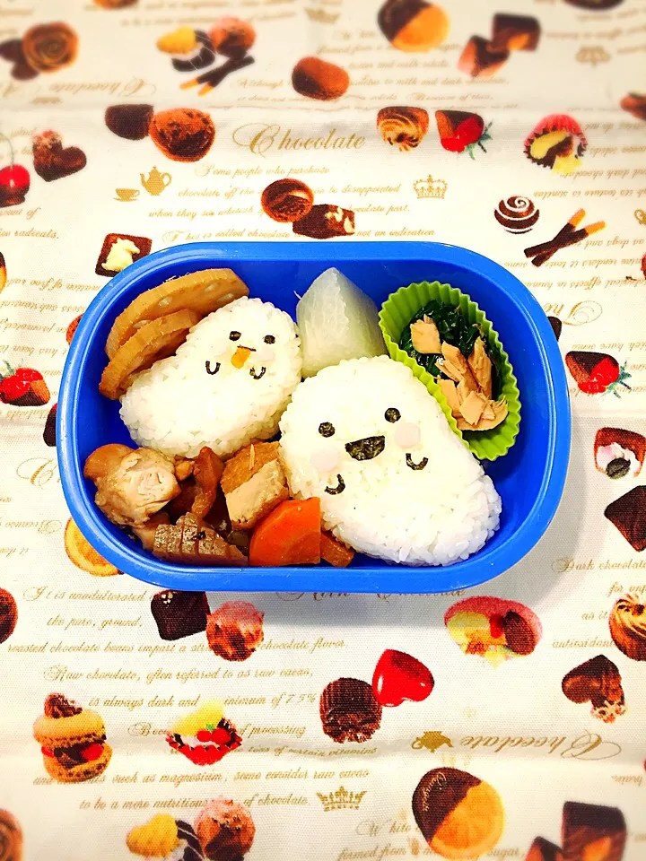 ハロウィン おばけの親子のお弁当☆|makoryuneさん