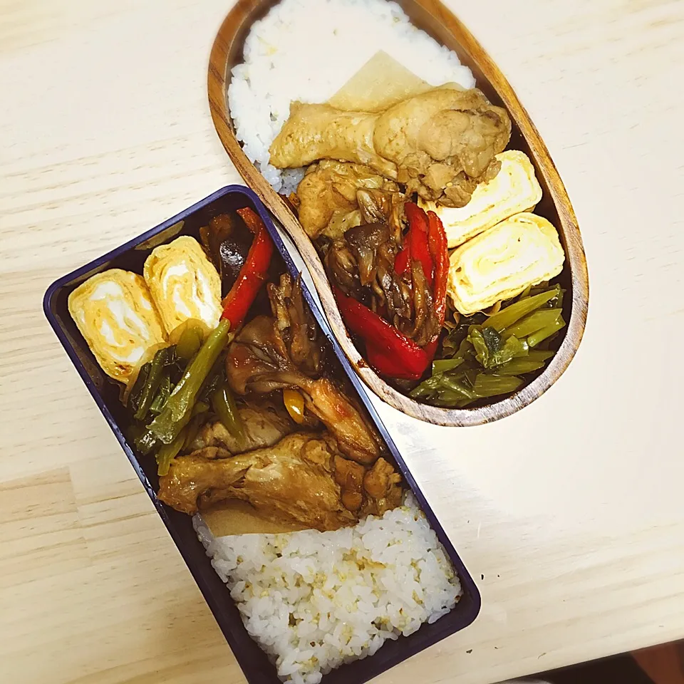 今日のお弁当♥︎2人分|ゆかさん