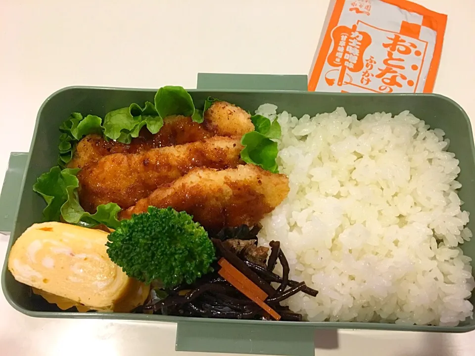 Snapdishの料理写真:ささみチーズカツのお弁当。|Chiharuさん