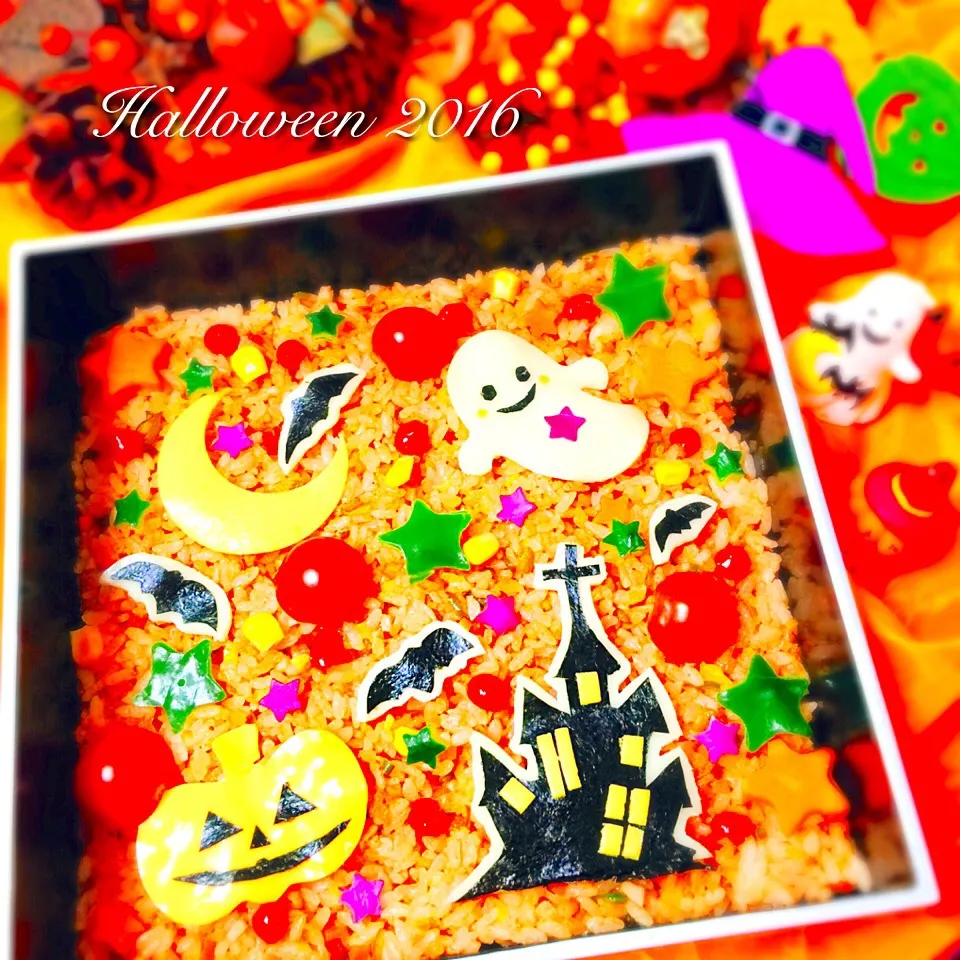 🎃ハロウィン👻ピクニック弁当4段重💕ごはん編|event_cookingさん