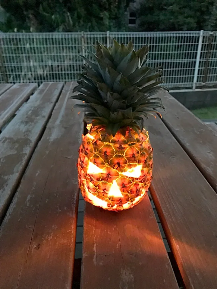 Snapdishの料理写真:パイナップルのジャックオランタン🎃|nononkoさん