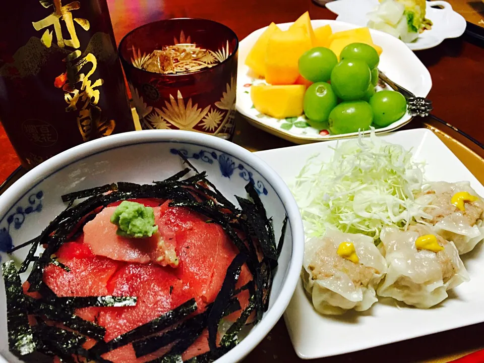 鉄火丼&赤霧ロックで😋|ｋｚｓｙｋさん