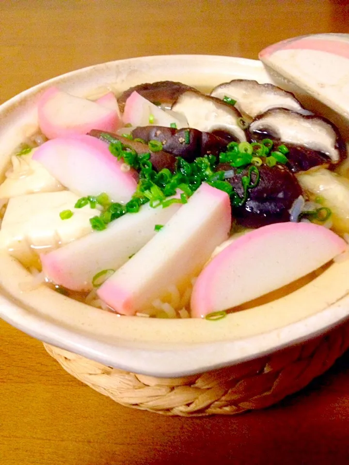 肉厚しいたけ🍄でお一人様鍋🍲|まいりさん