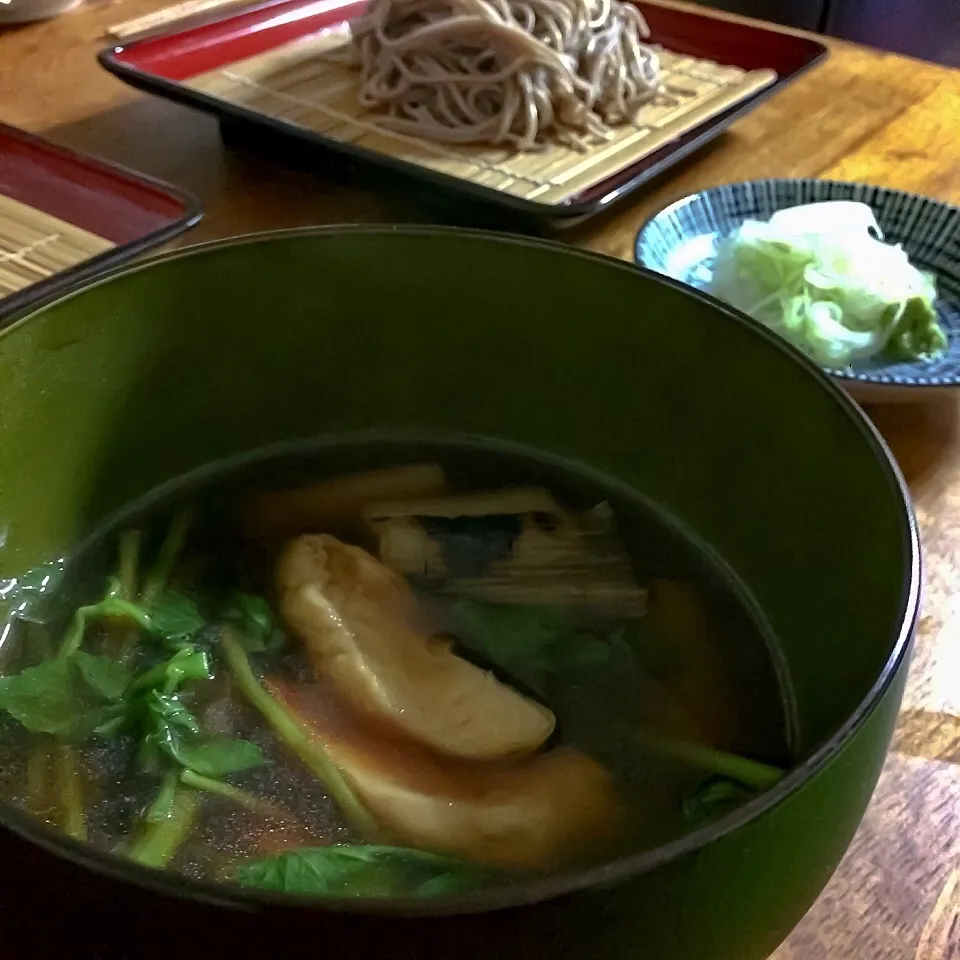 せり鍋からの鶏せいろ|まる(丸大豆)さん