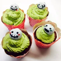 ハロウィン風カップケーキ🎃|あいぴさん