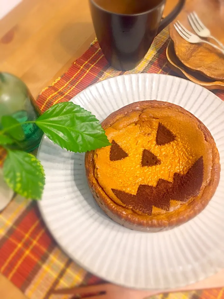 ハロウィンケーキ カボチャのチーズケーキ|ごしさん