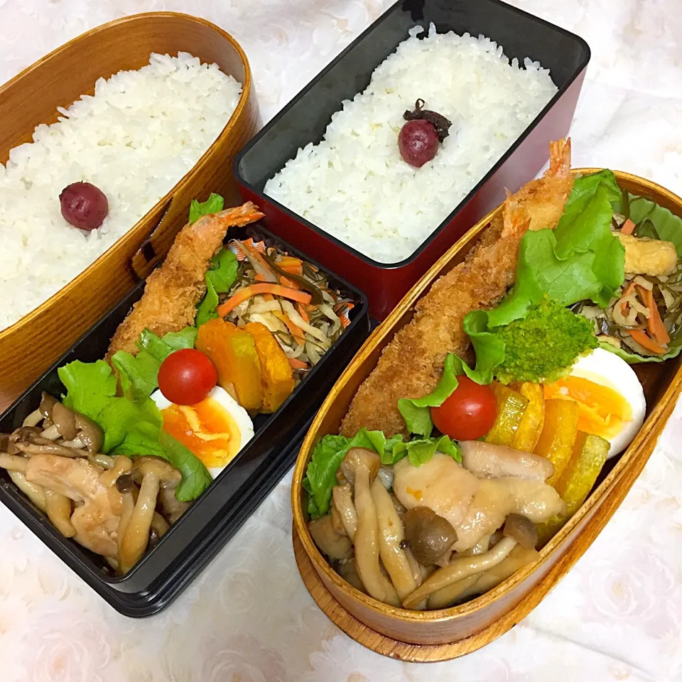 Snapdishの料理写真:11/1 中学男子のお弁当&パパ弁|おおけいさん