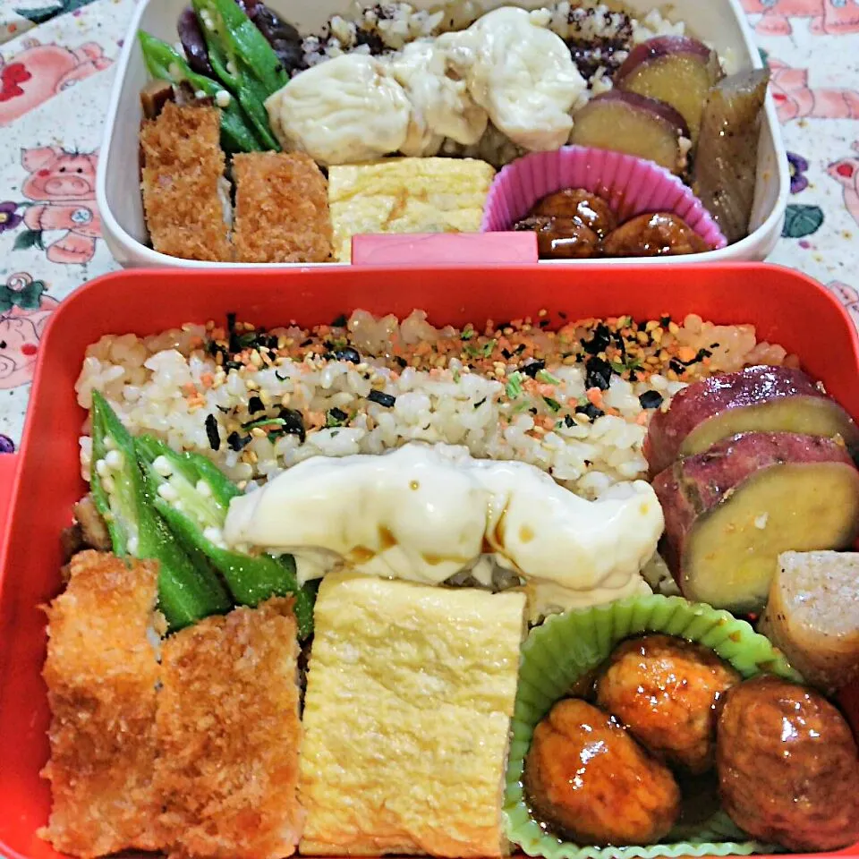 娘、私弁当🍱
   ミートボール
   鳥むね肉チーズ|miimiさん