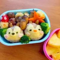 チップとデール弁当♡小学生遠足