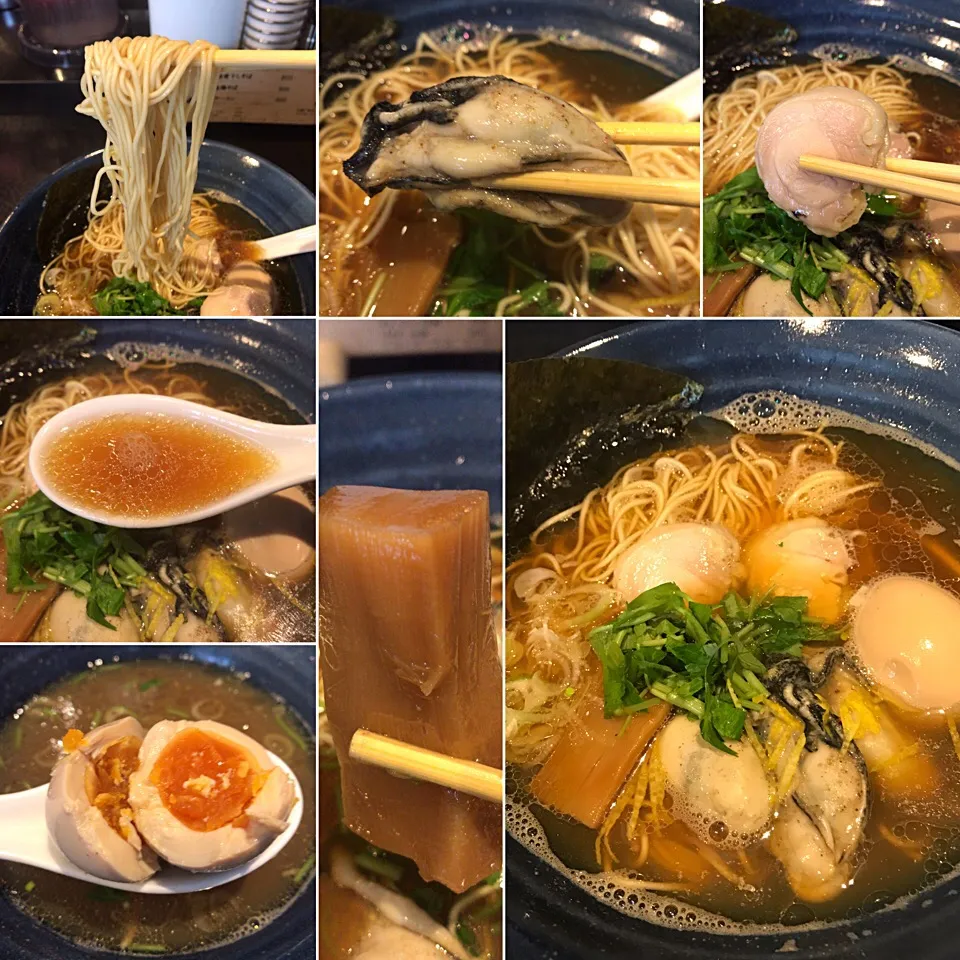 牡蠣ラーメン＋味玉@Tonari(渋谷)|塩豚骨さん