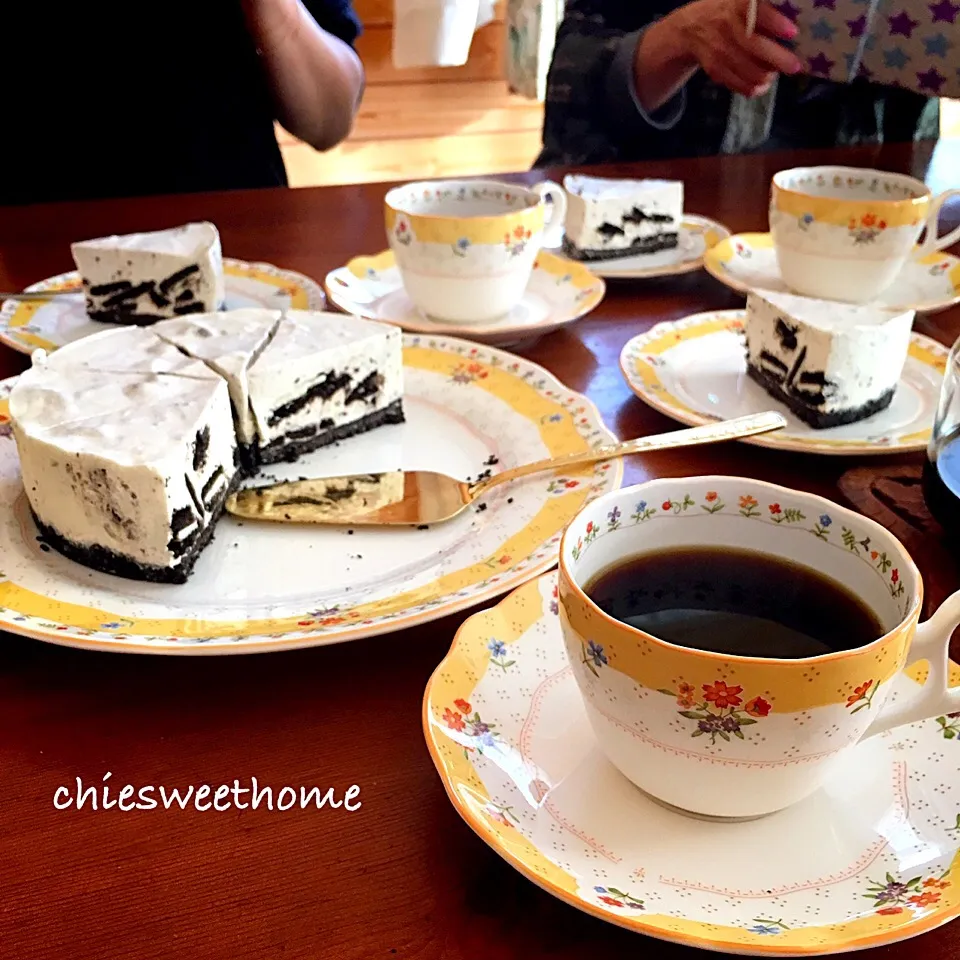 くららちゃんのオレオチーズケーキ❤でお茶会♪|chieko ♪さん