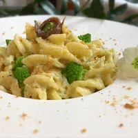 Snapdishの料理写真:Pasta "cu Vruocculu Arriminatu" ( Ancient Sicilian Recipe) authentic Sicilian Pasta with Broccoli, anchiovies and Bread Crumbs|laura giardinaさん