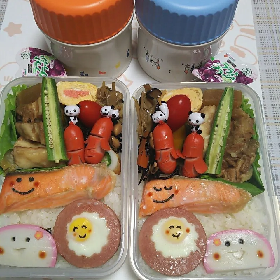 Snapdishの料理写真:11月2日(水)　高校生女子＆オレ弁当|クッキングおやぢさん