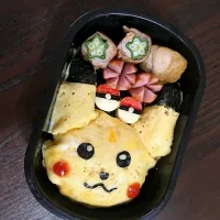 Snapdishの料理写真:ピカチュウ弁当♪|Sayuri tsutsuiさん