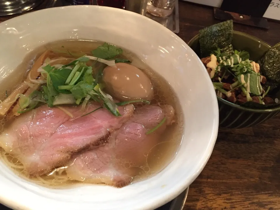 塩味玉らぁ麺・のり豚ごはん🐷|まさとさん