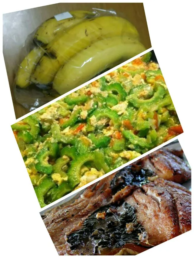 Snapdishの料理写真:sauteed( bitter melon) and roasted milkfish :-) :-) :-)|lynnさん