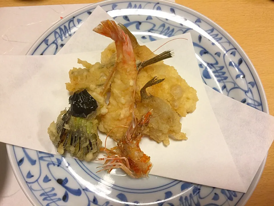 Snapdishの料理写真:門前仲町 天麩羅割烹  宇多川さんの天麩羅|Hiroshi Aritaさん