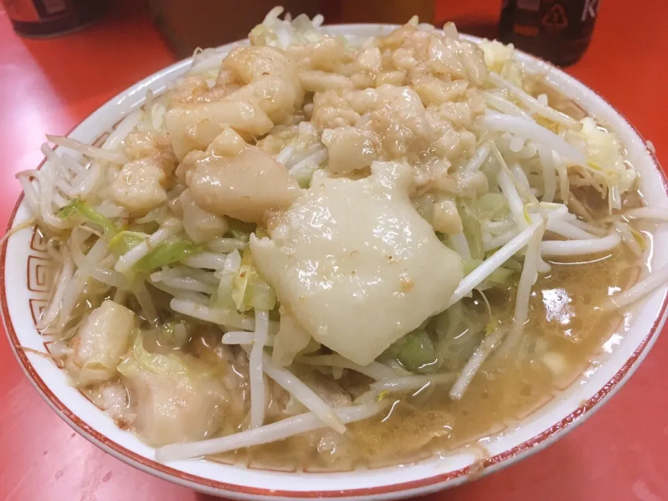 松戸二郎、小ラーメン、ニンニクアブラ多め|りえさん