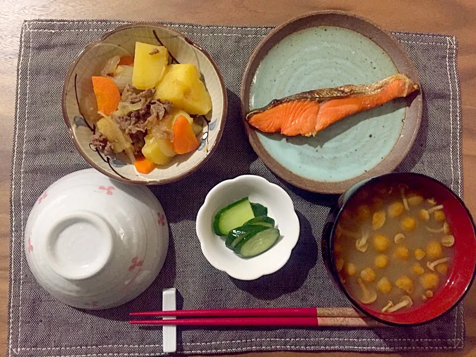 肉じゃが、魚、漬物|せさん