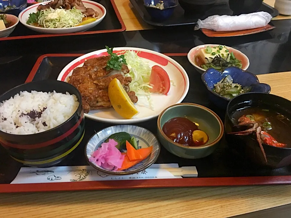 ドテかからあげ定食|なぎささん