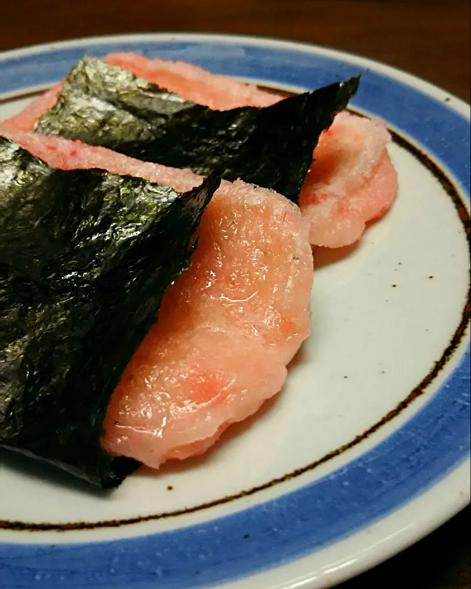 海老餅揚げ焼き|あらいぐまのしっぽさん