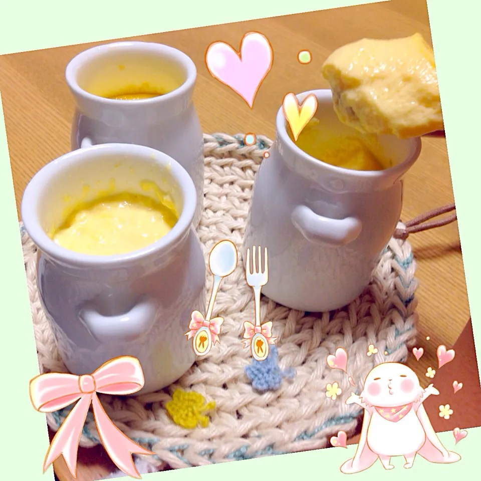 ばろんさんの料理 とろとろっぷる～❤なカスタードプリンヾ(*>∀<)ﾉﾞ|えいぽんさん