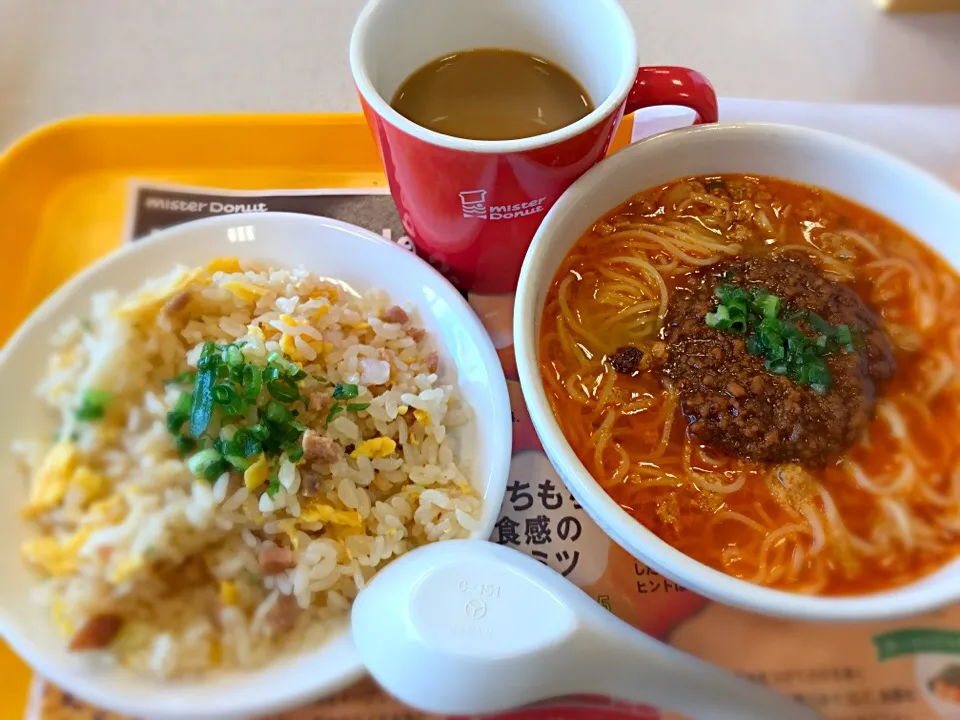 ミスター飲茶レギュラーセット「とろとろ肉味噌坦々麺と帆立ダシ五目ミニ炒飯」|H&Wさん