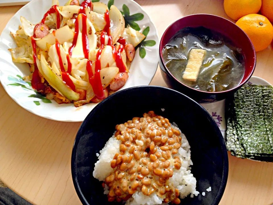 11月3日朝食兼昼食|ばぁさんさん