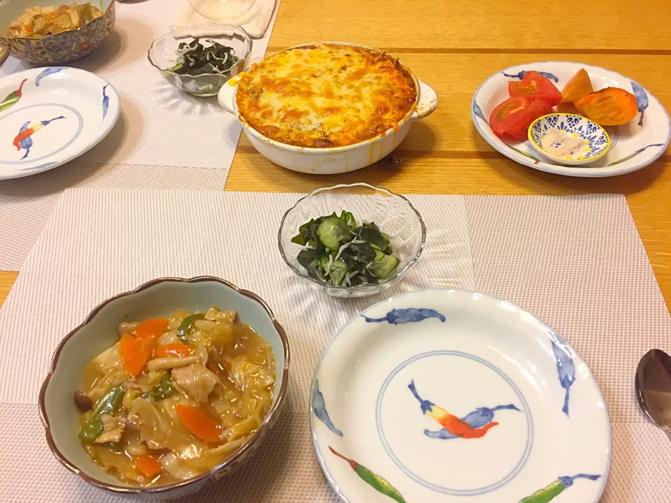 バランスの悪い晩ご飯（笑）|めぐひささん