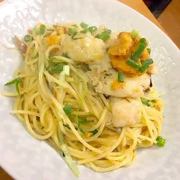 ハモとウニの贅沢ペペロンチーノ|🍽TakumuYamamoto🍽さん