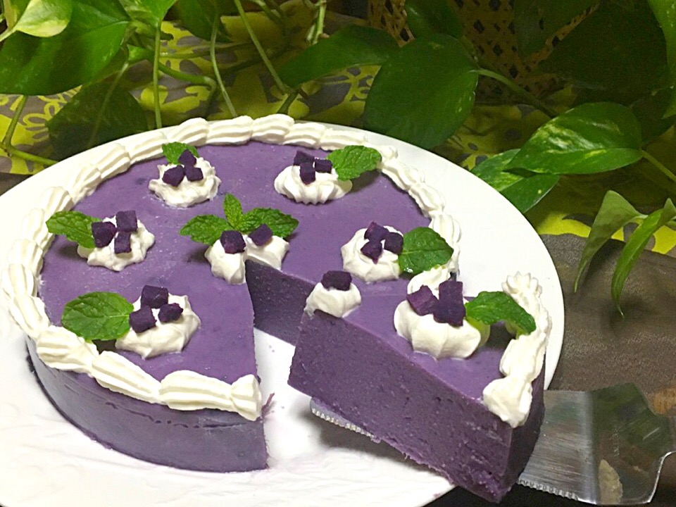 ✨PURPLE YAM CAKE...紫芋ケーキ✨