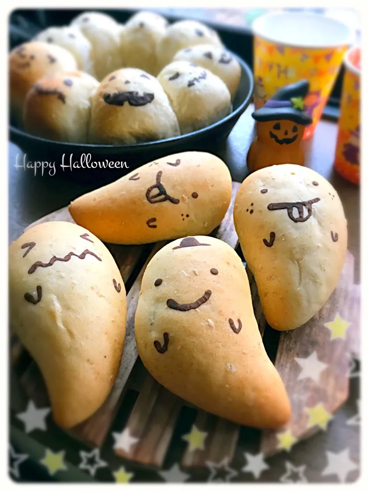 Halloween🎃おばけチョコパン👻|はやちんさん