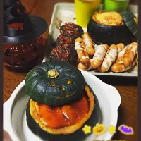 Snapdishの料理写真:ハロウィン〜🎃
まるごとかぼちゃプリン♪|Yoshimiさん