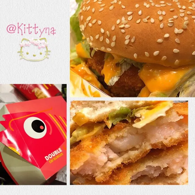 🐟 EBI burger 🍤|🎀Kittyna🌸さん