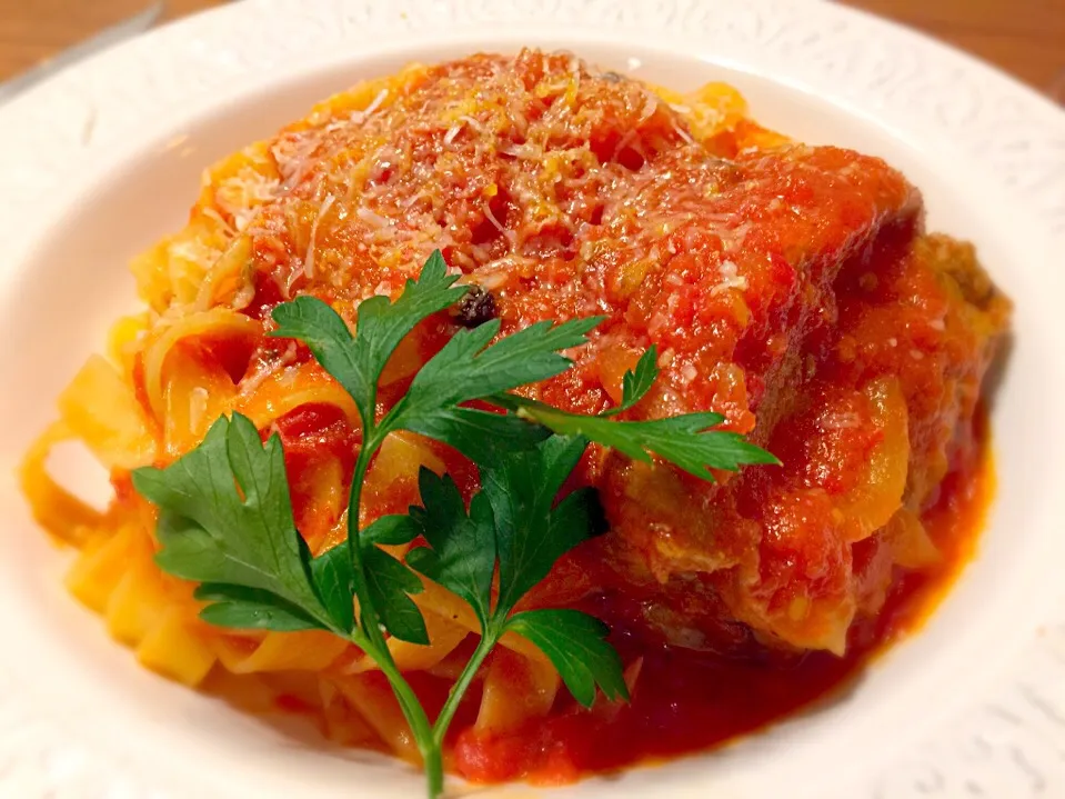 Fettuccine al sugo di maiale alla calabrese 😋🔝|Fabio  Palmieriさん